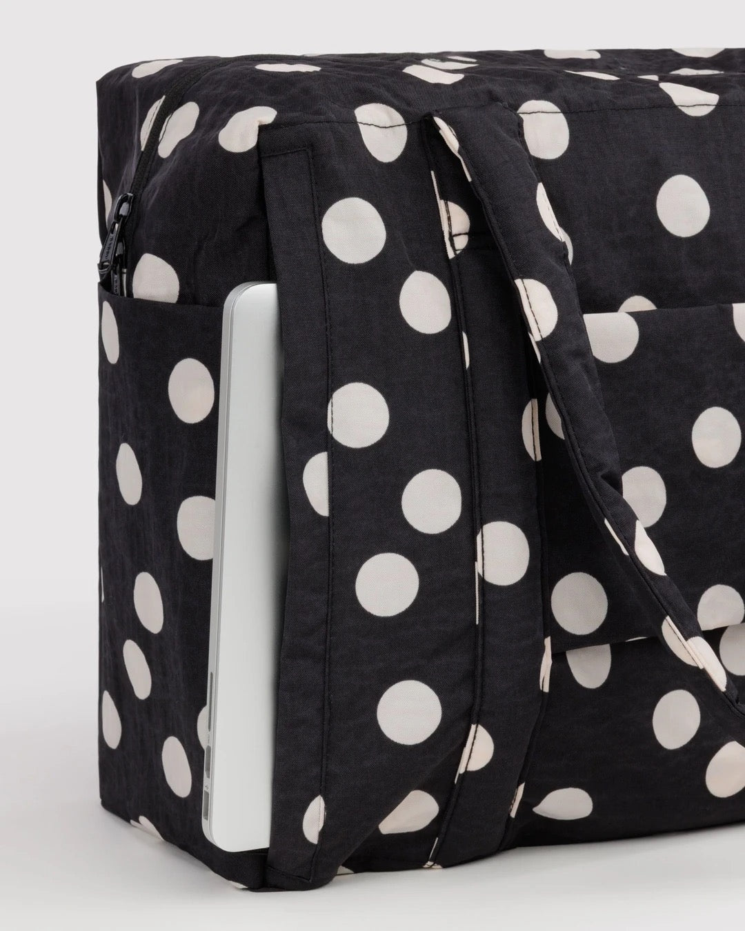 Cloud Carry-On - Black & Cream Polka Dot
