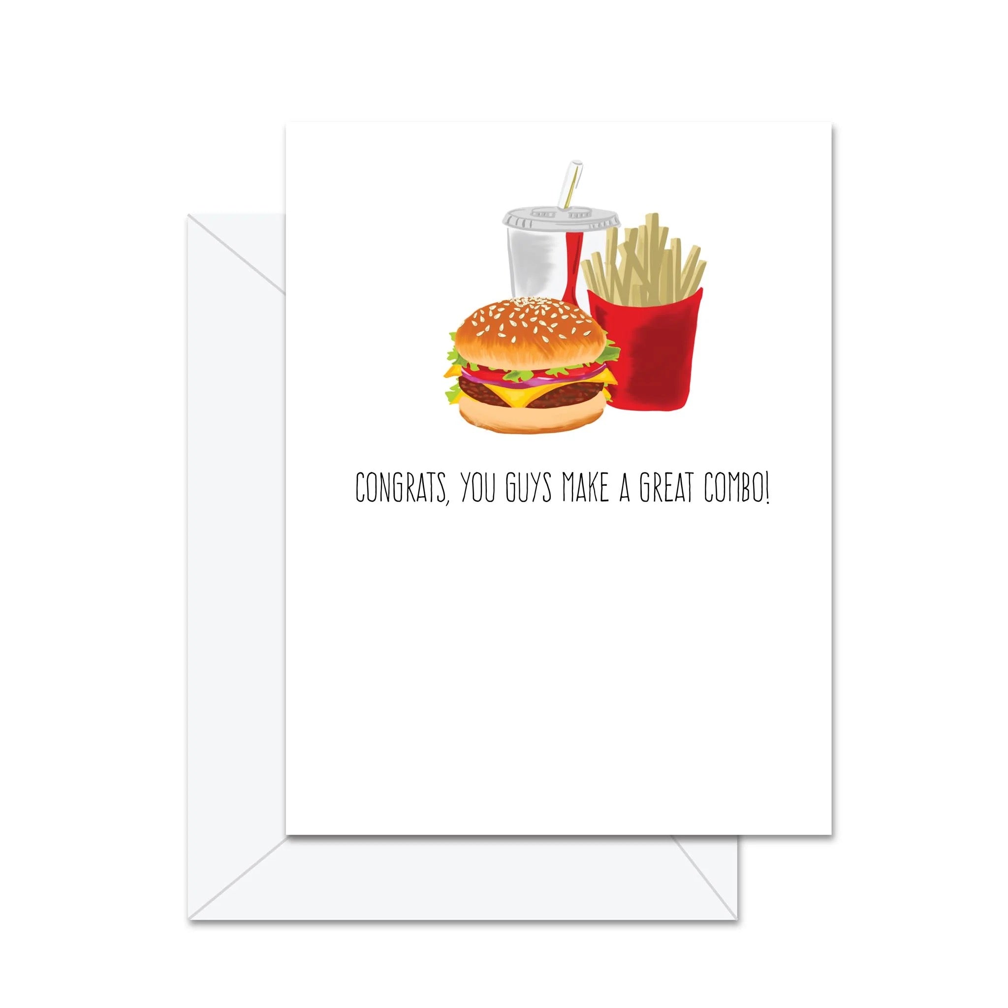 Congrats You Guys Make A Great Combo Greeting Card