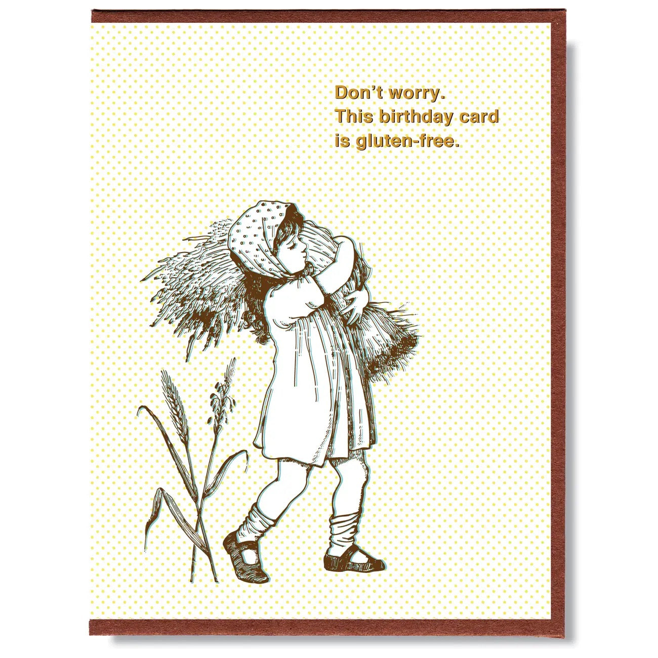 Don't Worry, This Birthday Card is Gluten-Free Greeting Card