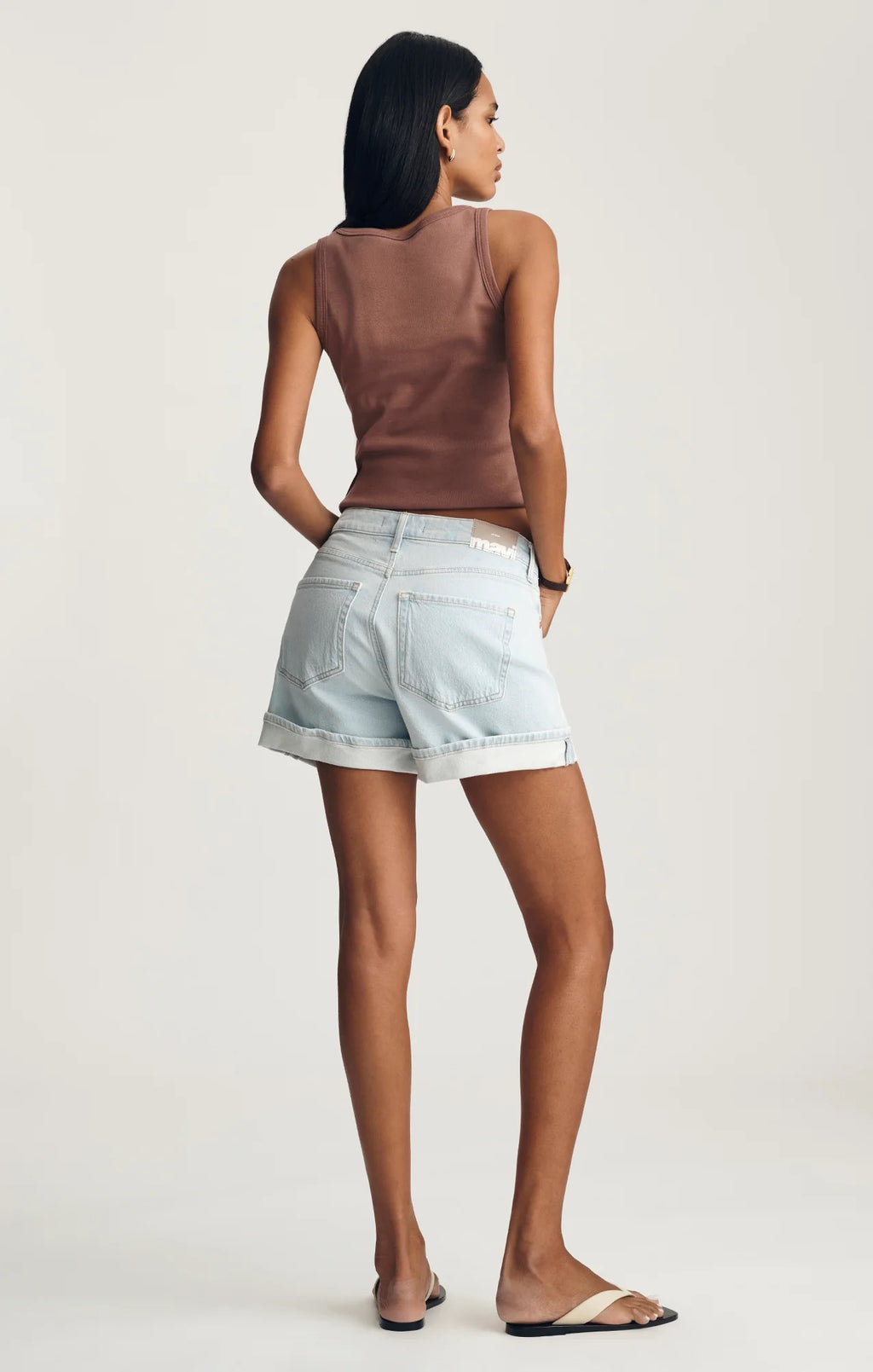 Heidi Cuffed Short - Bleach Classic Blue