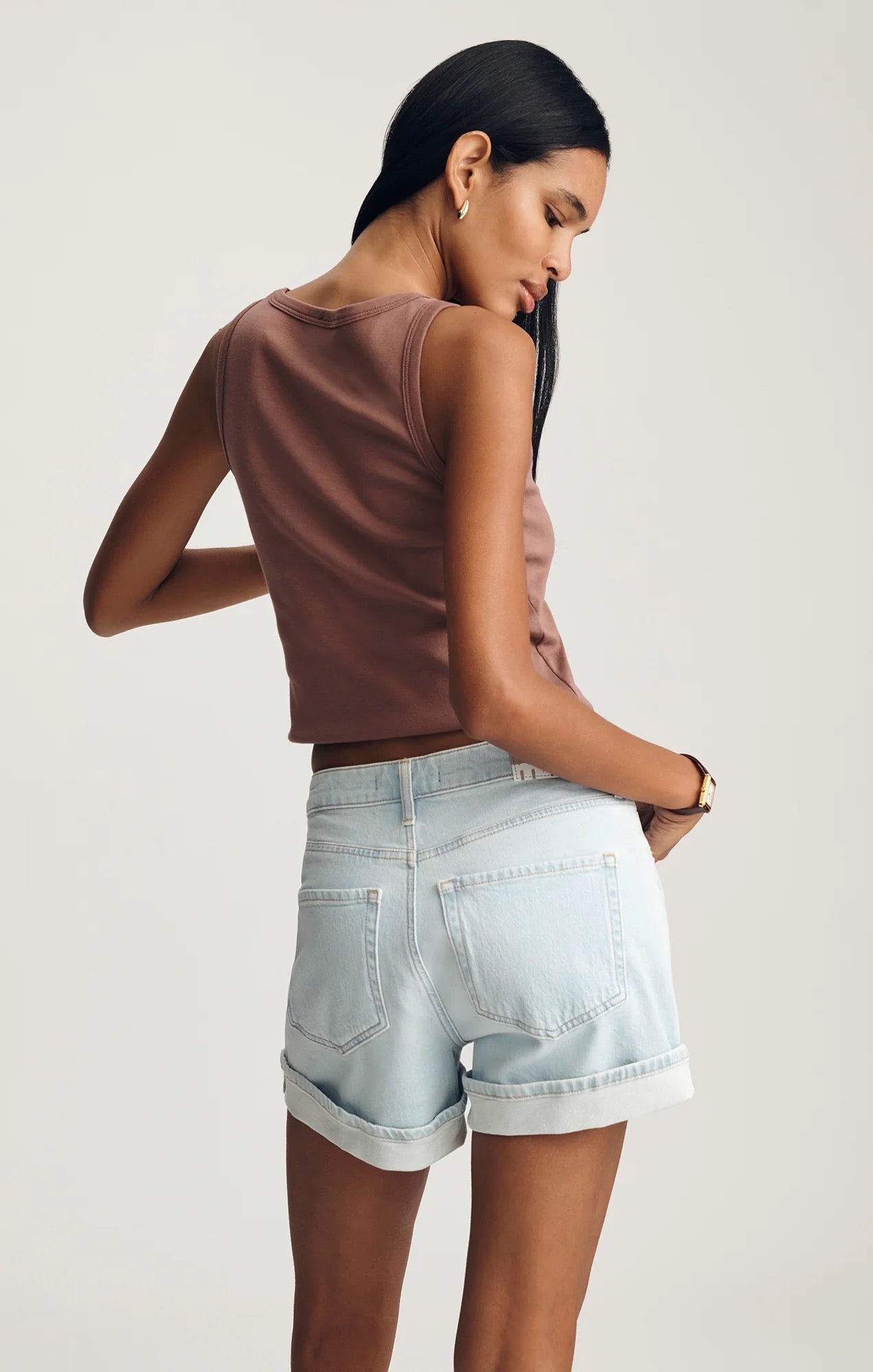 Heidi Cuffed Short - Bleach Classic Blue