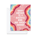 Happy Birthday To A Beautiful, Rare... Greeting Card