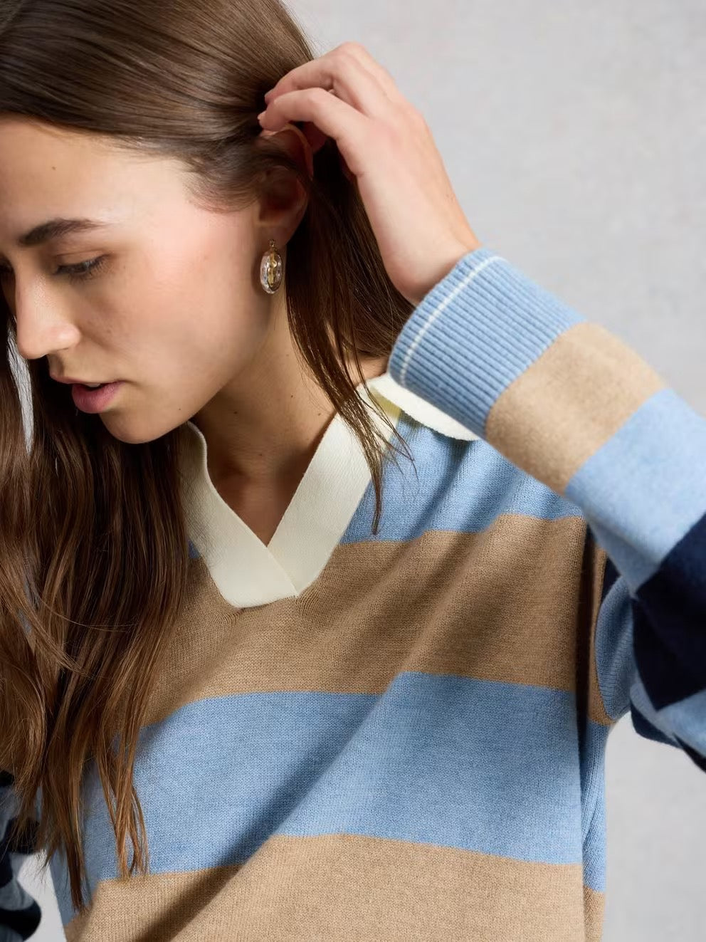 Rochelle Rugby Jumper - Blue Multi