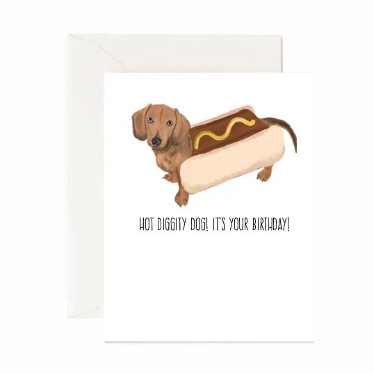 Hot Diggity Dog! Greeting Card