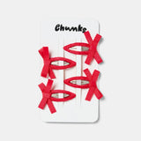 Bow Snap Clips - Cherry