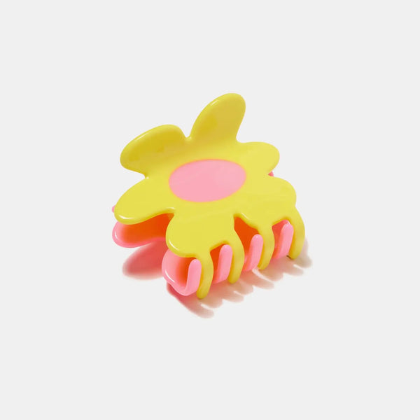 Flower Claw - Yellow & Pink