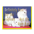 Definitely Here For The Nuptials, Not The Open Bar Greeting Card