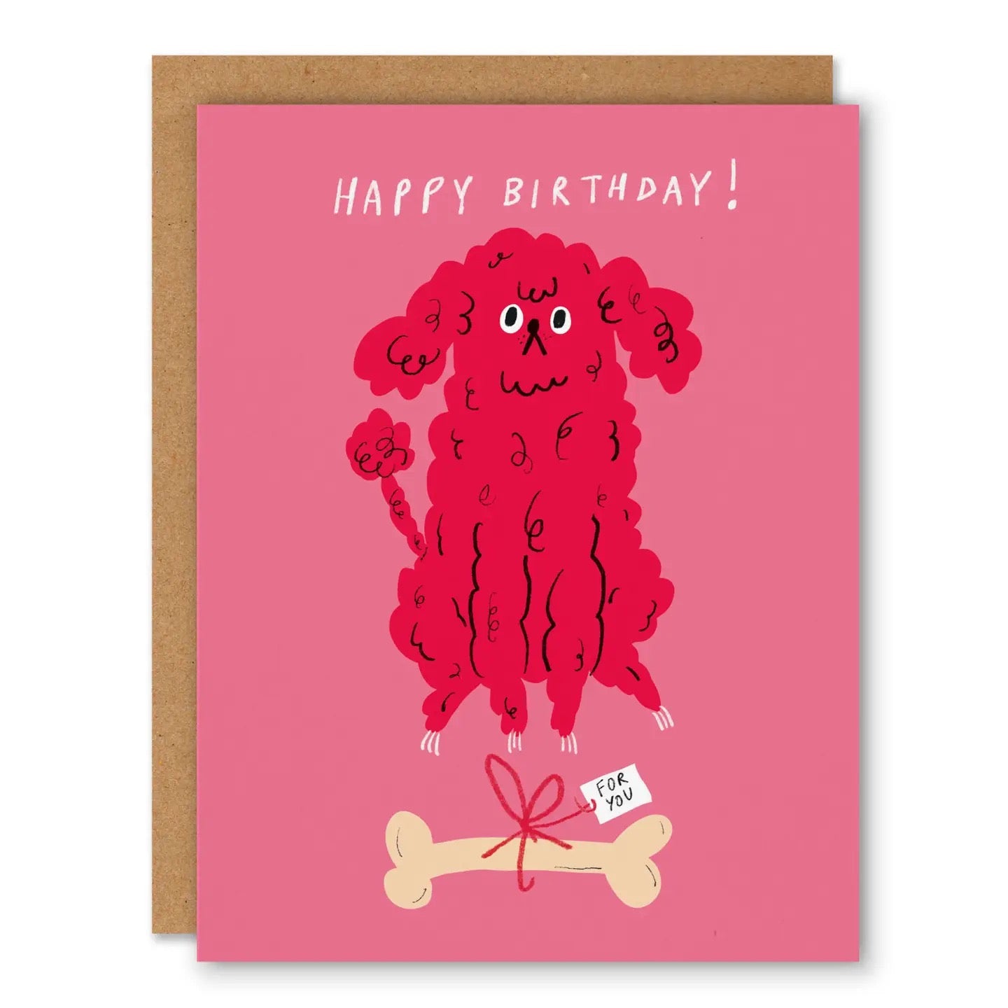 Dog & Bone Greeting Card