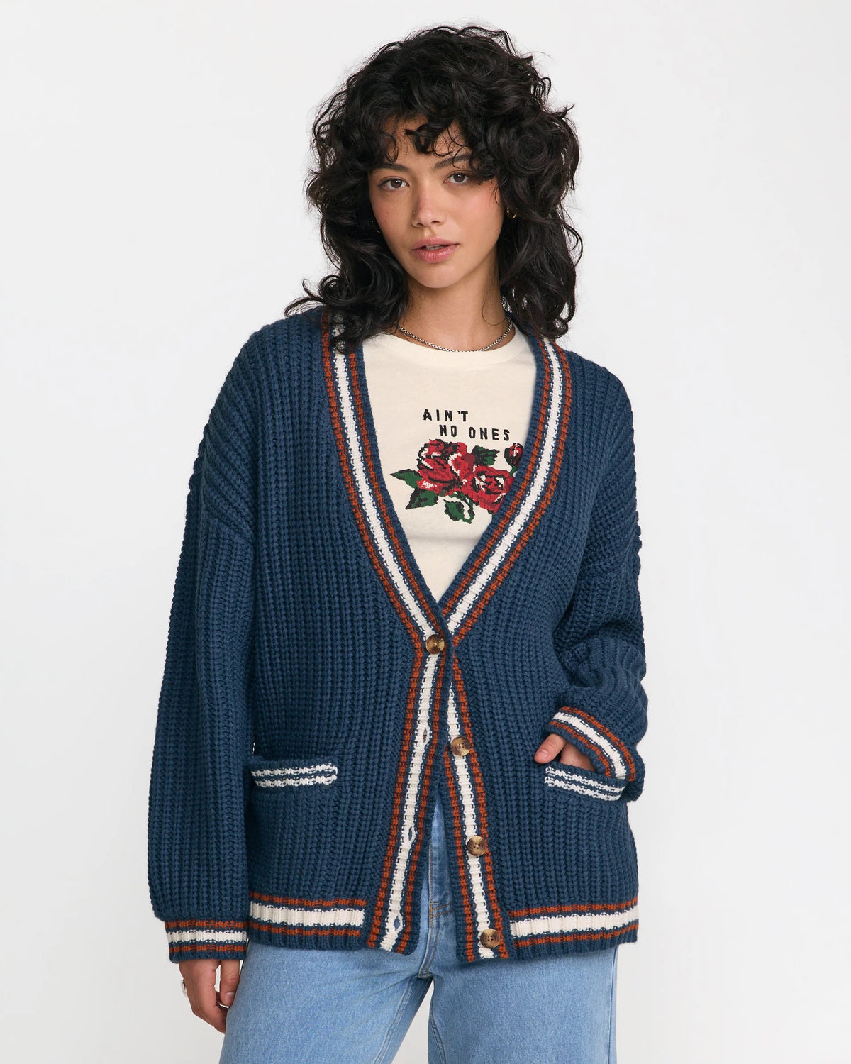 Camden Cardigan - Blue Slate