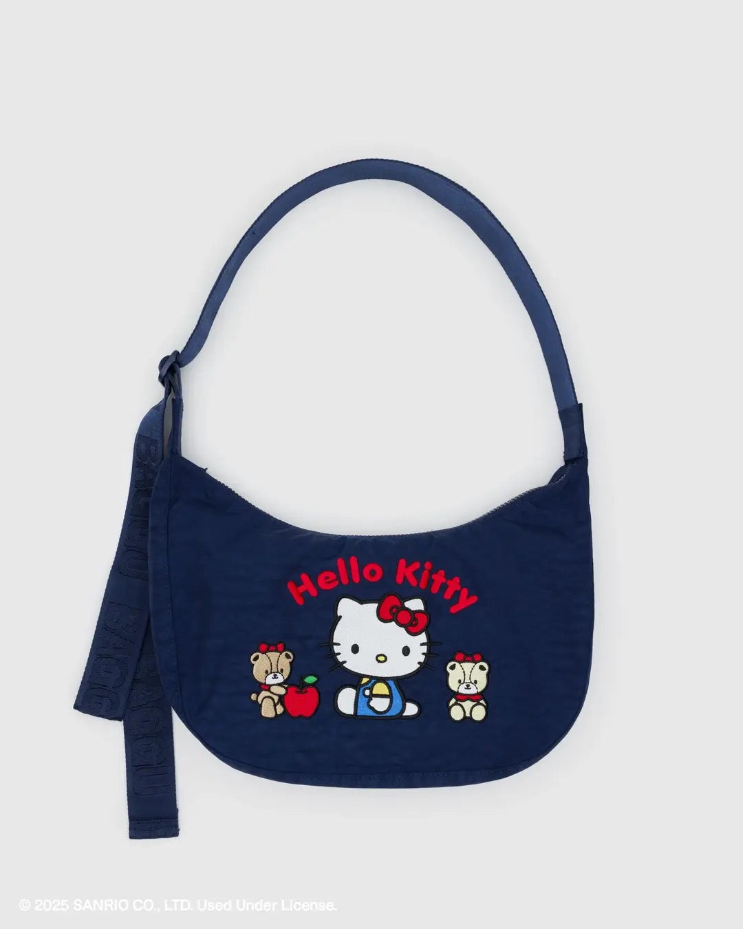 Medium Nylon Crescent Bag - Hello Kitty & Teddy