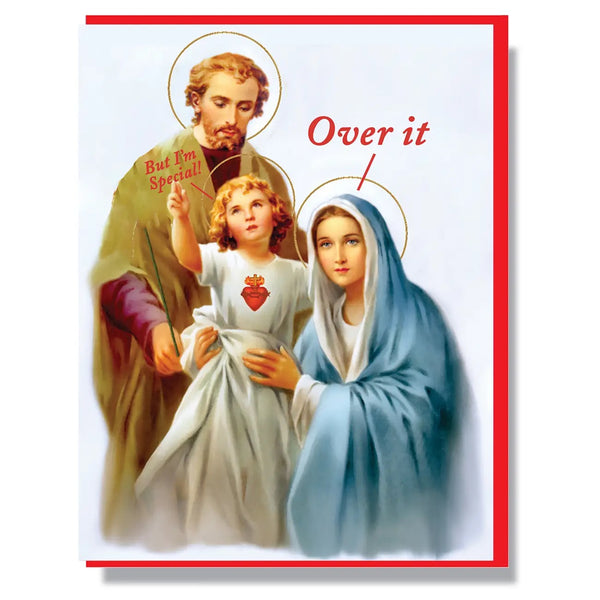 Over It Greeting Card
