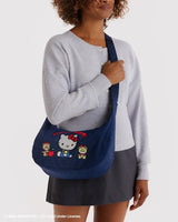 Medium Nylon Crescent Bag - Hello Kitty & Teddy