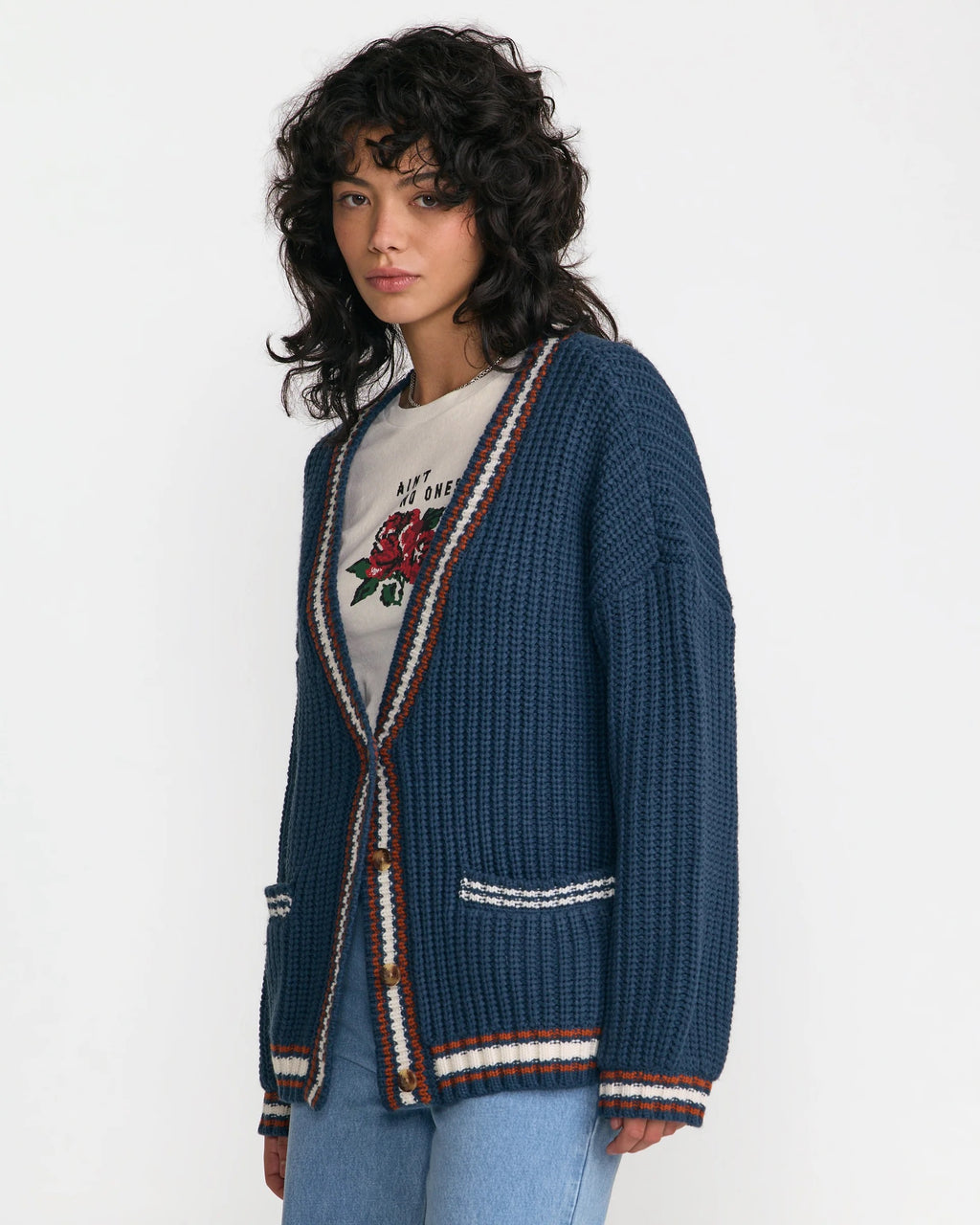 Camden Cardigan - Blue Slate