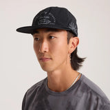 Mathis 5 Panel Strapback Hat - Chaos Black