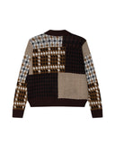 Patchwork Cardigan - Brown Multi