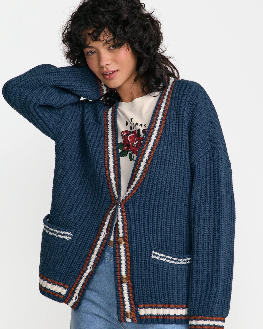 Camden Cardigan - Blue Slate