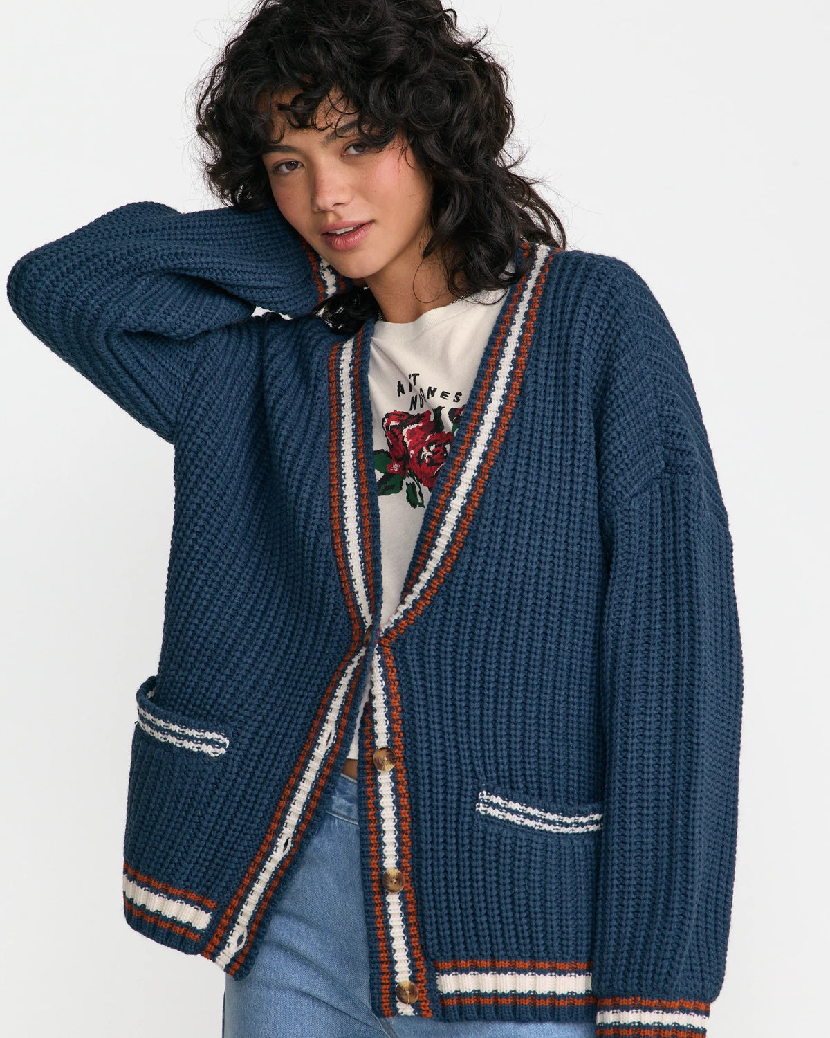 Camden Cardigan - Blue Slate