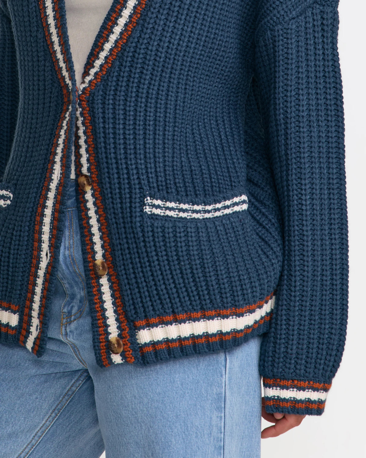 Camden Cardigan - Blue Slate