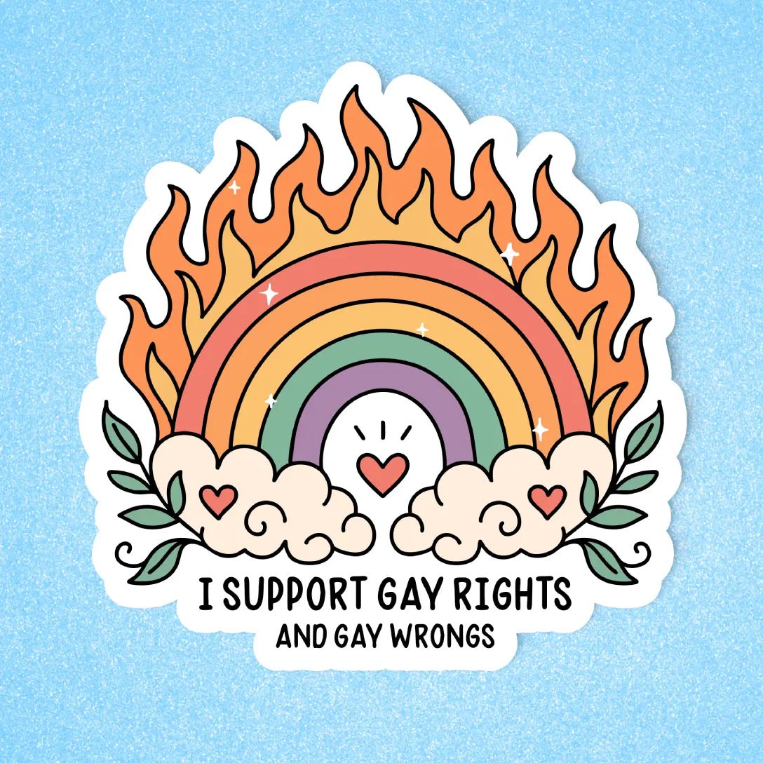 I Support Gay Rights Sticker