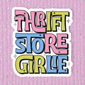 Thrift Store Girlie Sticker