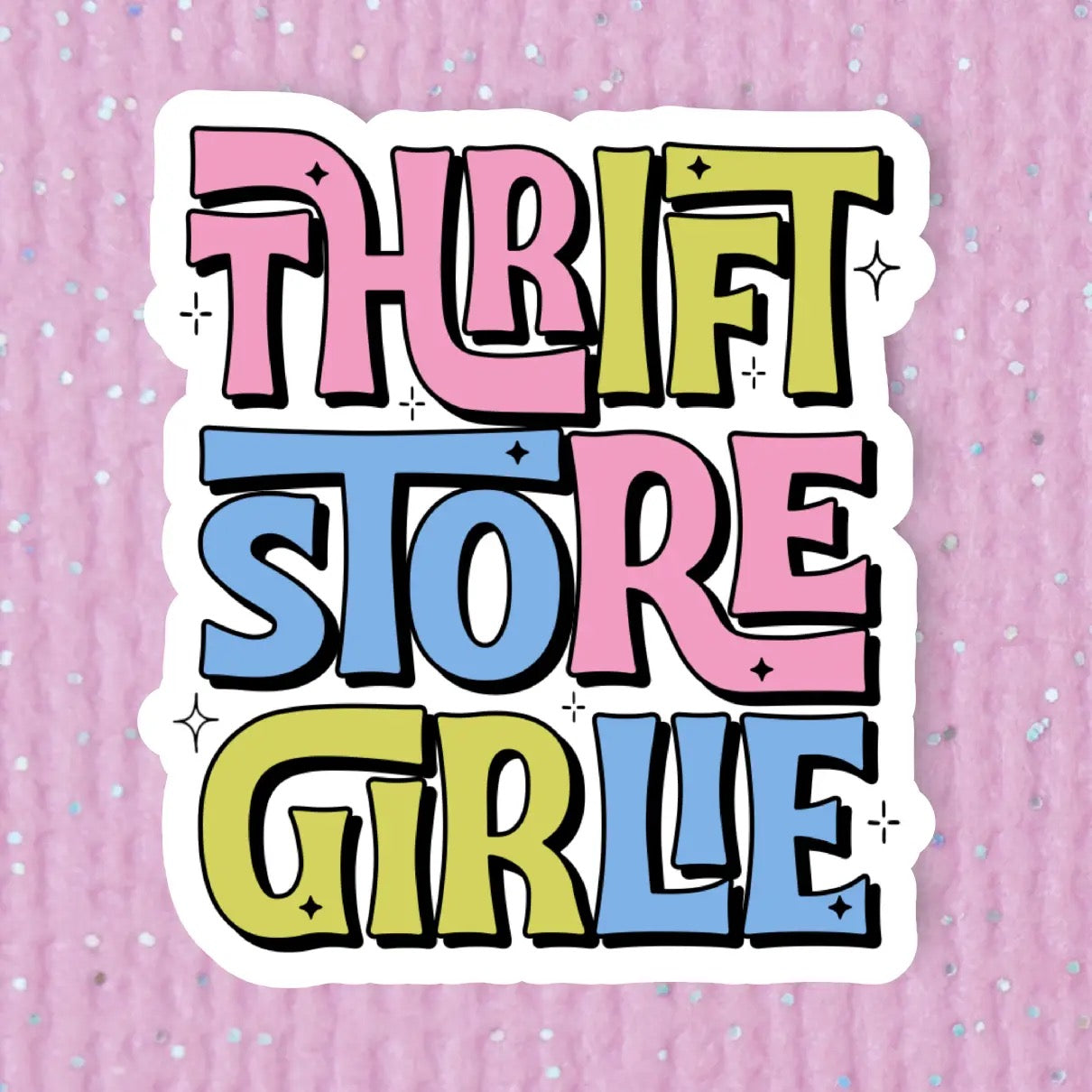 Thrift Store Girlie Sticker