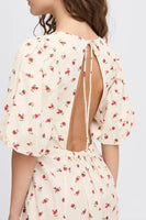 Rosey Dress - Geranium Flower