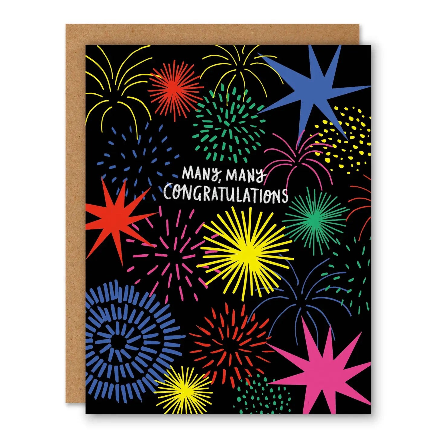 Fireworks Congratulations Greeting Card