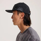 Mathis 5 Panel Strapback Hat - Chaos Black