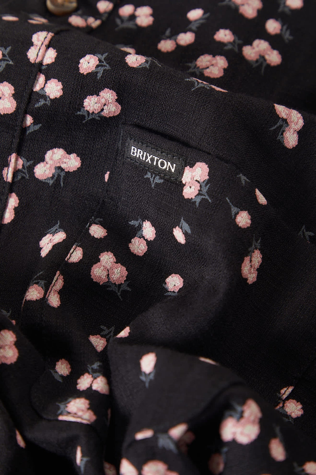 Charter Slub Short Sleeve Woven - Black/Pink