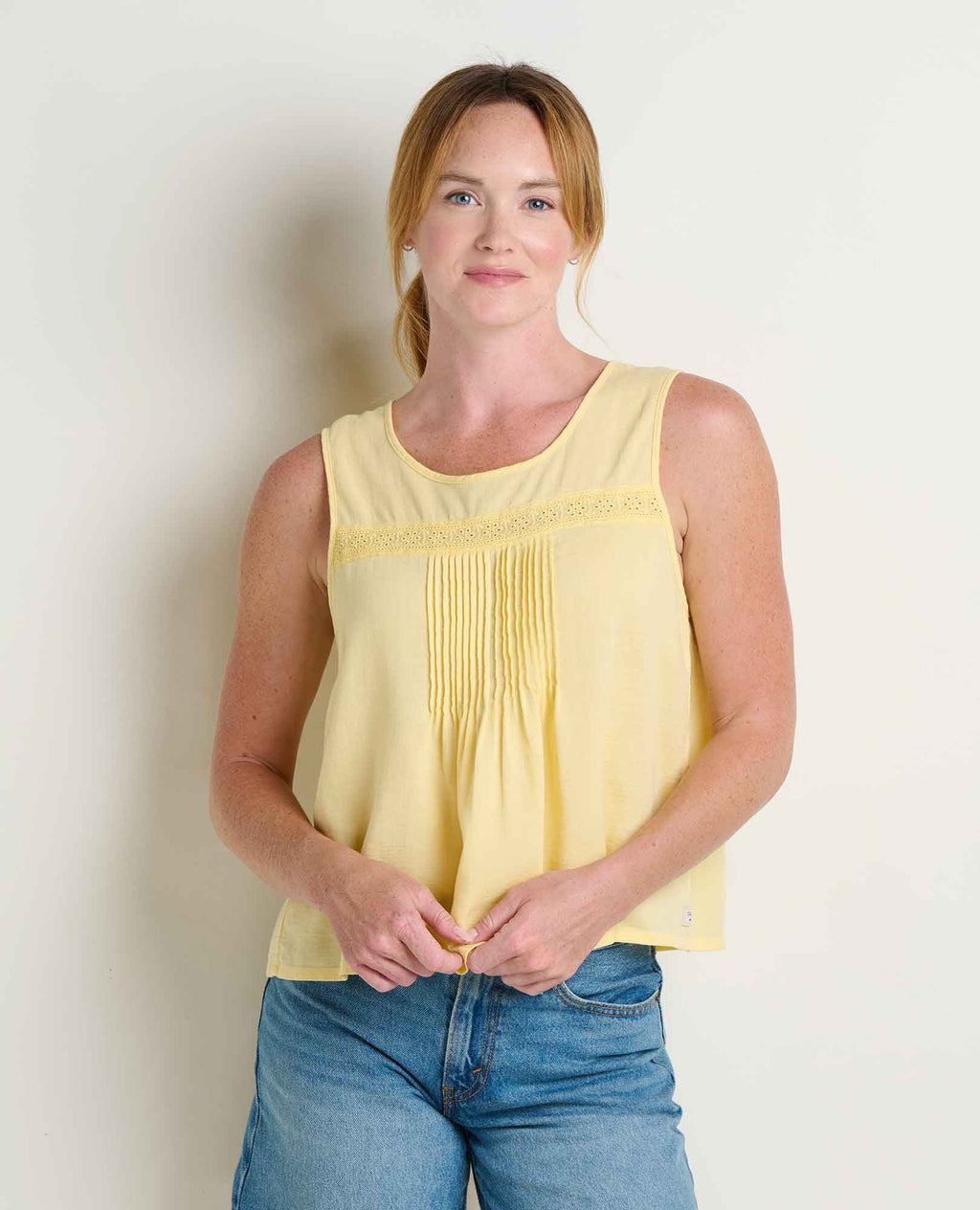 Manzana Pin Tuck Tank - Meyer