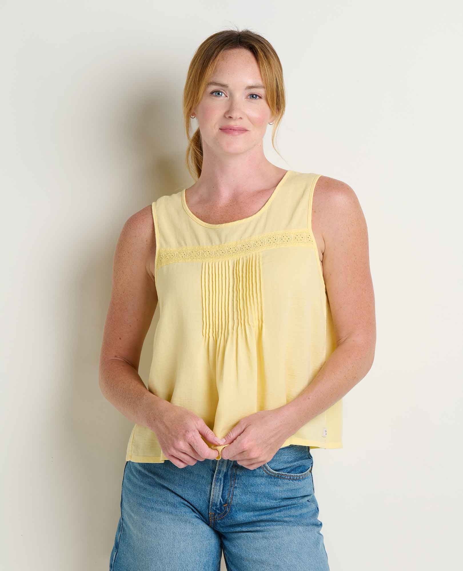 Manzana Pin Tuck Tank - Meyer