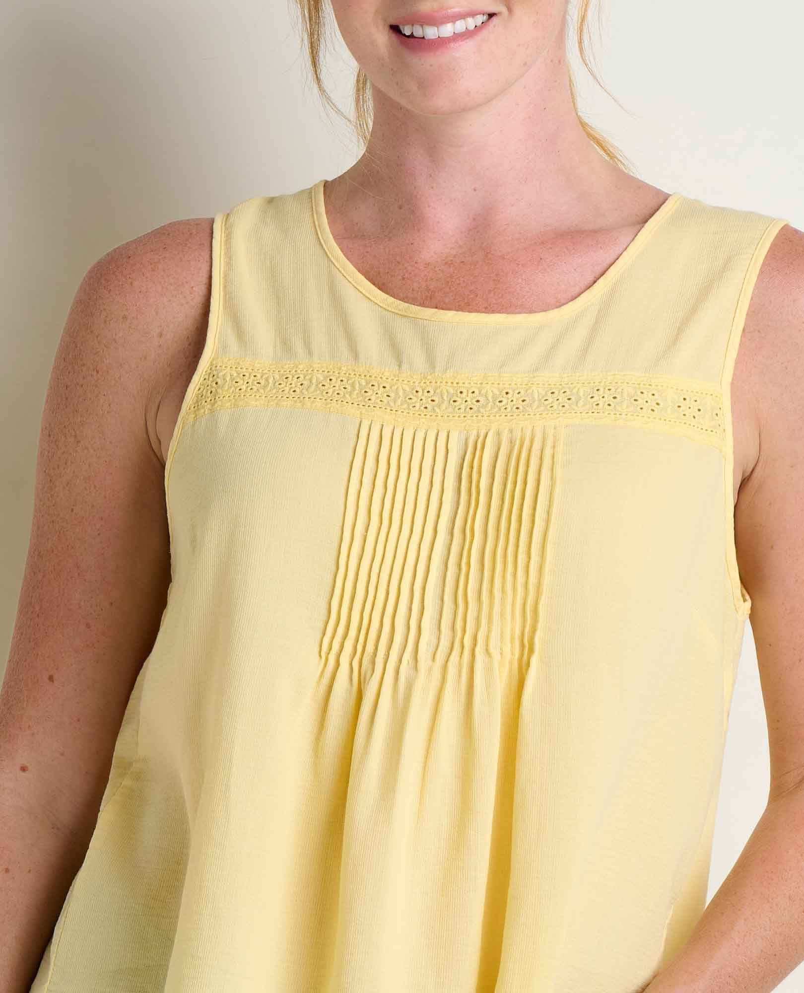 Manzana Pin Tuck Tank - Meyer
