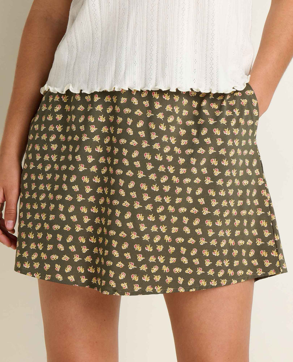Sunkissed Weekend Skort - Olive Print