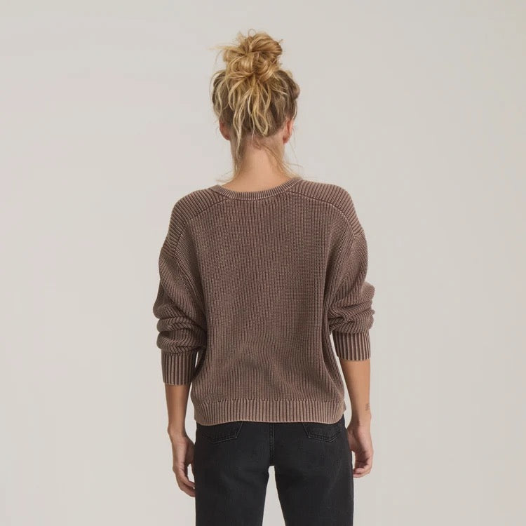 Made To Fade Sweater - Coco Bean