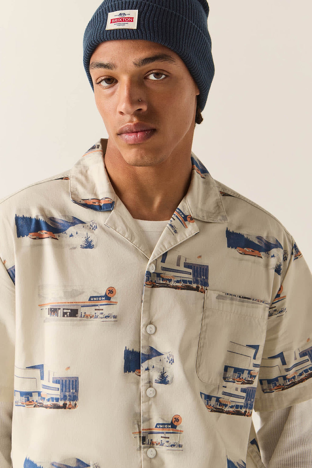 76 Resort Shirt - Off White Scenic