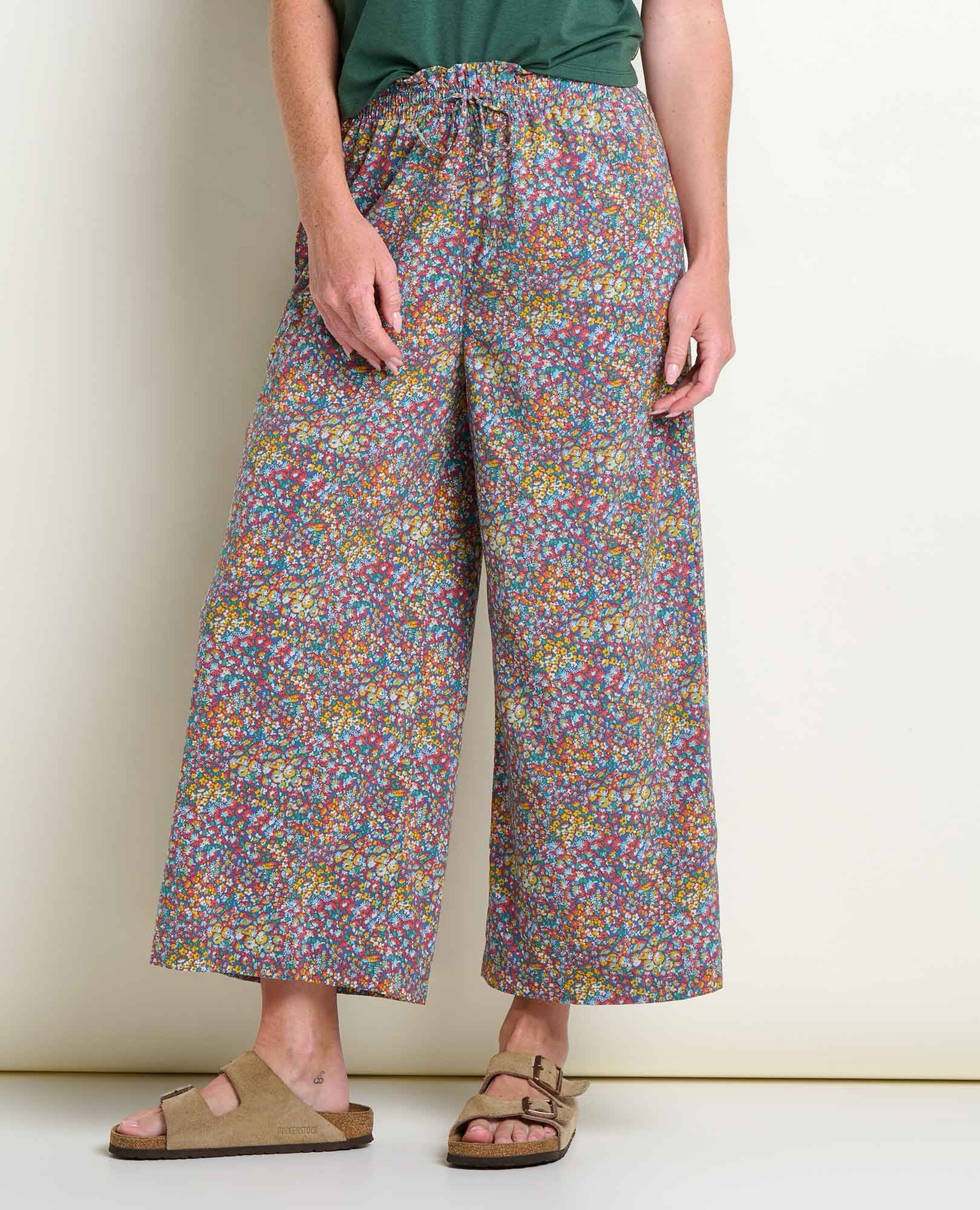 Sunkissed Wide Leg Pant - Pacific Blue Print