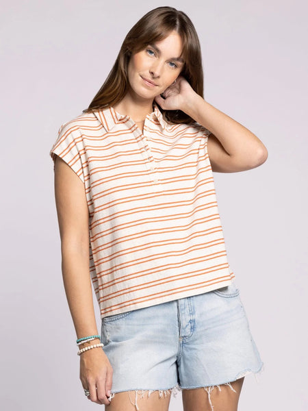 Remi Popover - Ivory/Sienna