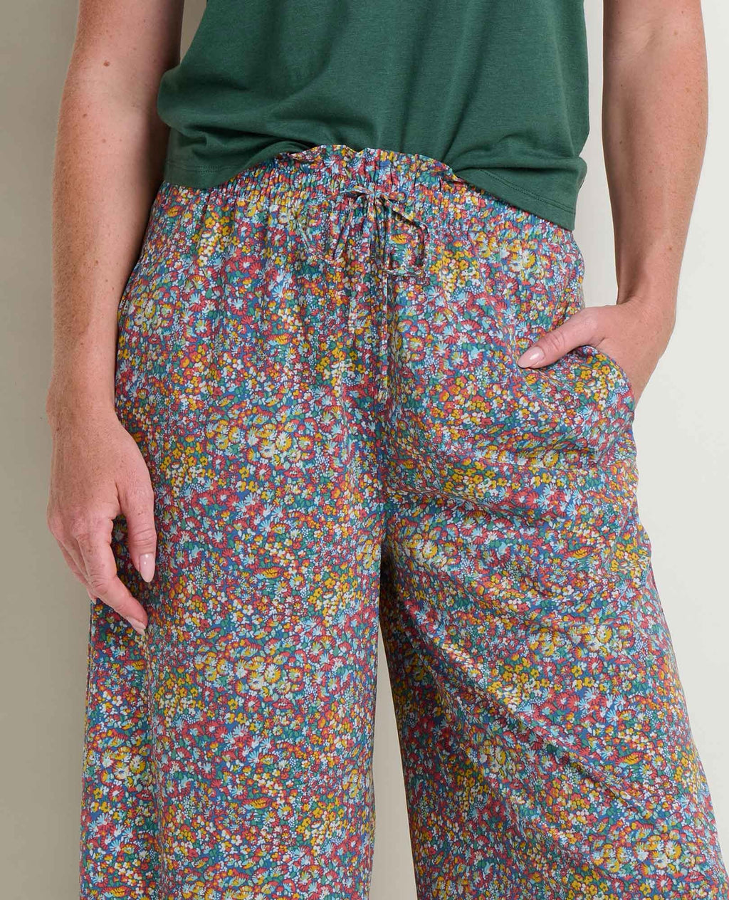 Sunkissed Wide Leg Pant - Pacific Blue Print