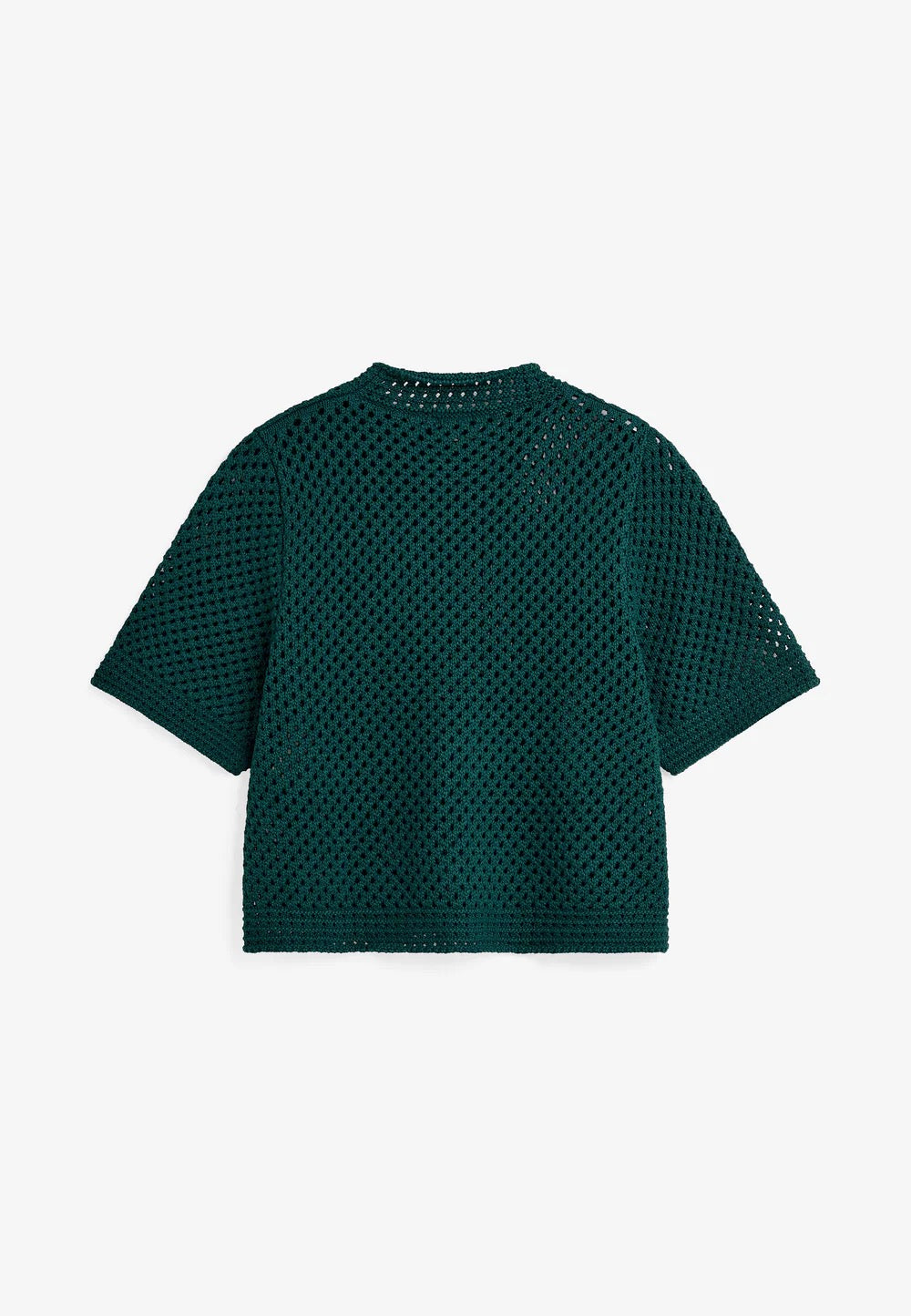 Lily Crochet T Shirt - Botanical Green