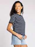 Katelin Tee - Navy/White