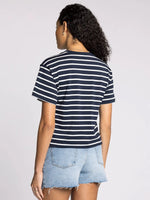 Katelin Tee - Navy/White