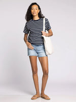 Katelin Tee - Navy/White