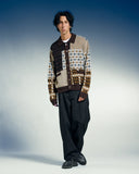 Patchwork Cardigan - Brown Multi