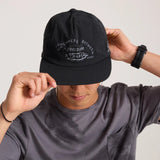 Mathis 5 Panel Strapback Hat - Chaos Black