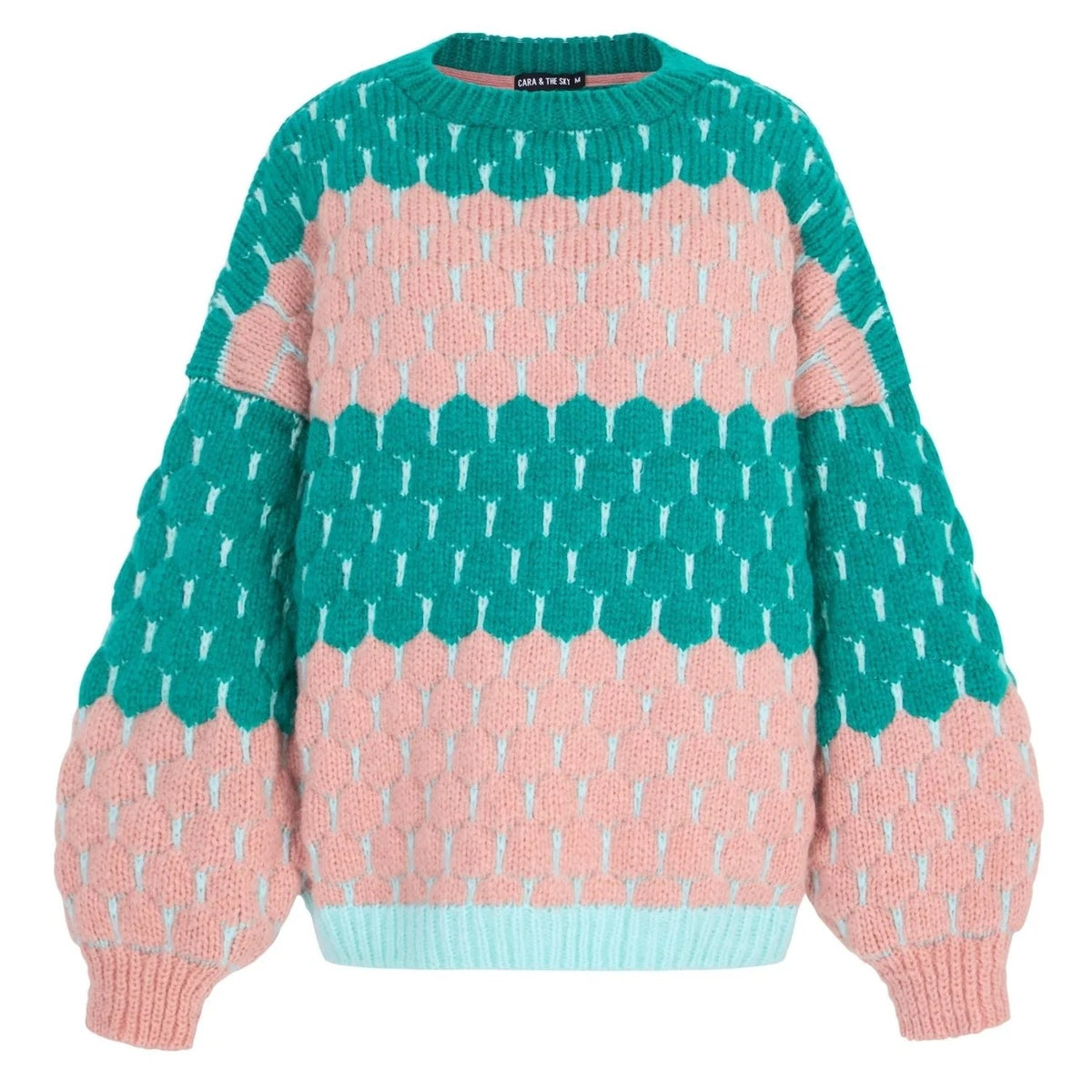 Marissa Sweater - Green/Pink