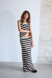 Birdis Skirt - Black/Almond Milk