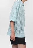 Anabelle Knit Polo - Morning Mist