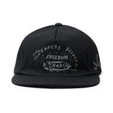 Mathis 5 Panel Strapback Hat - Chaos Black