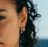 Maymay Tear Drop Hinge Huggie Hoop