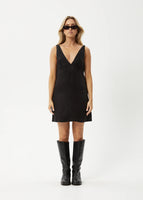 Grace Cupro Mini Dress - Black